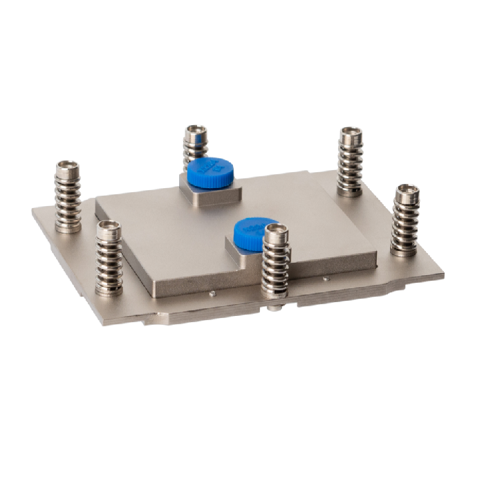 Cold Plate CP002 CP002 Liquid Cold Plate for AMD EPYC CPUs, showing micro-channel design