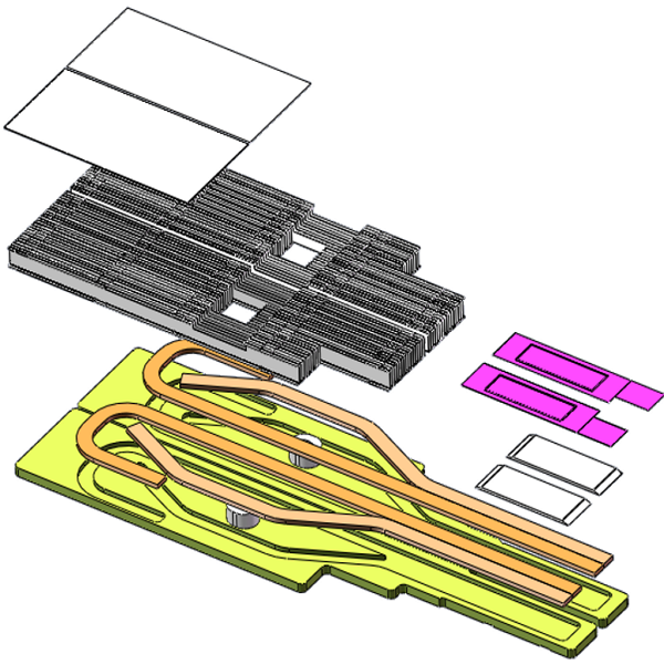By using an ultra-thin vapor chamber, the available heat dissipation space is expanded, effectively avoiding heat concentration caused by multiple optical modules
