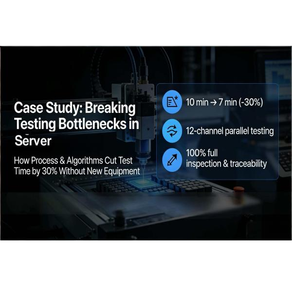 How we cut heatsink production test time from 10 to 7 minutes