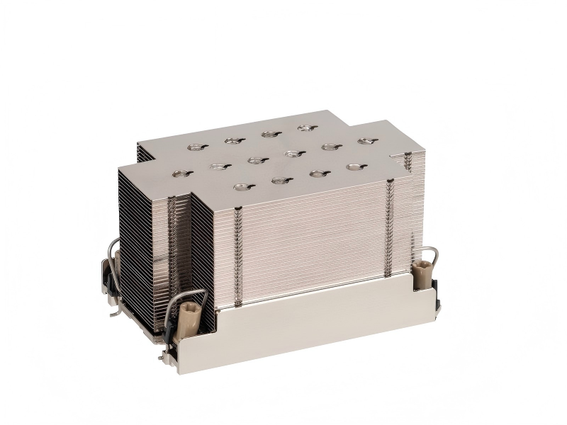 Performance comparison chart illustrating thermal resistance and airflow efficiency of the 3D Vapor Chamber heatsink versus conventional cooling solutions.
