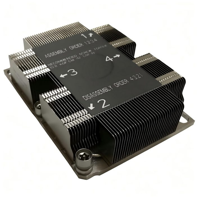ZH005 zipper fin heatsink for Intel Whitley 2U server