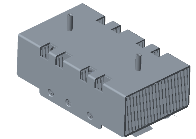前后高低Fin散热器-1